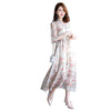 2022 travel and leisure Bohemian long skirt Floral Chiffon dress women's summer seaside holiday beach skirt