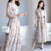 2022 travel and leisure Bohemian long skirt Floral Chiffon dress women's summer seaside holiday beach skirt