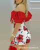 2023 women's printed casual skirt pants