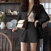 2022 spring and autumn pink mid-length casual long-sleeved suit jacket and skirt suit