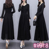 2022 spring long sleeve long Chiffon Dress Tourism Holiday Beach skirt