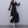 2022 spring long sleeve long Chiffon Dress Tourism Holiday Beach skirt
