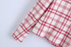 2022 spring small fragrant wind woolen plaid texture woven small coat + skirt suit female