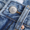 2022 women stretch straight Ripped Jeans Washed full length High waist straight denim pants pocket vintage loose Hole Trousers