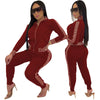 2022 y2k Tracksuit Women Elegant Two -Pieces Suit Sets Female Stylish Plus Size Greek Fret Print Coat & Pant Sets jogging femme