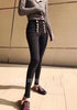 2022AW Autumn Casual Women Golden Button High Waist Denim Pants Trouse Female  Pencil Skinny Jeans 2 Color Gdnz 9.15