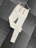 2022AW Autumn Casual Women Golden Button High Waist Denim Pants Trouse Female  Pencil Skinny Jeans 2 Color Gdnz 9.15