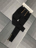 2022AW Autumn Casual Women Golden Button High Waist Denim Pants Trouse Female  Pencil Skinny Jeans 2 Color Gdnz 9.15