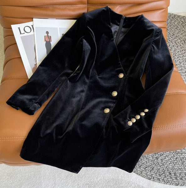 2022AW Autumn Women  Velvet Long Sleeve Dress For Ladies Ddxgz2v 9.12