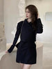 2022AW Autumn Sexy Women Single Sleeve Dress + Black Blazer Jacket 2 Piece Sets Ddxgz2v 10.27