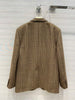 2022AW Casual Women  100% Wool Plaid Blazer Female  Outerwear Coat Jacket Gdnz 11.04