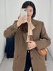 2022AW Casual Women  100% Wool Plaid Blazer Female  Outerwear Coat Jacket Gdnz 11.04