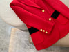 2022FW Autumn  Women Red Wool Blazer Female  Chic Outerwear Coat For Ladies Gdnz 11.16