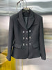 2022FW Autumn High Quality Women Slim Black Blazer Jacket Female  Coat Overcoat Gdnz 6.24