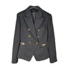 2022FW Autumn  Women  Double Breasted Slim Black Blazer Female Jacket Coat Ddxgz2 12.14