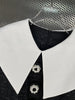 2022FW Women Black Patchwork Pleated Cake Dress For Ladies Clothes Ddxgz2 11.01