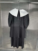 2022FW Women Black Patchwork Pleated Cake Dress For Ladies Clothes Ddxgz2 11.01