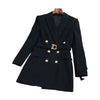 2022FW  Autumn Women Double Breasted 10% Wool Blazer With Belts Female Coat Jacket 2 Color Gdnz 7.12