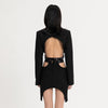 2022niche design short backless suit, irregular high waist skirt for summer women's sexy high street suit