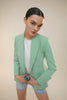 2023RA European and American women's spring houndstooth slim casual straight lapel suit jacket