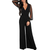 2023v neck mesh stitching rivet straight leg overalls