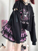 2023 Anime Kpop Kawaii Sweatshirt Women Harajuku Plaid Skirts Gothic Punk Alt Hoodies Cartoon Print Aesthetic Grunge Emo T Shirt