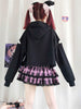 2023 Anime Kpop Kawaii Sweatshirt Women Harajuku Plaid Skirts Gothic Punk Alt Hoodies Cartoon Print Aesthetic Grunge Emo T Shirt