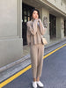 2023 Autumn And Winter Casual Loose Aand Lazy Wind Knitted Suit Women's Pullover Sweater Wide-Leg Pants Two Pieces