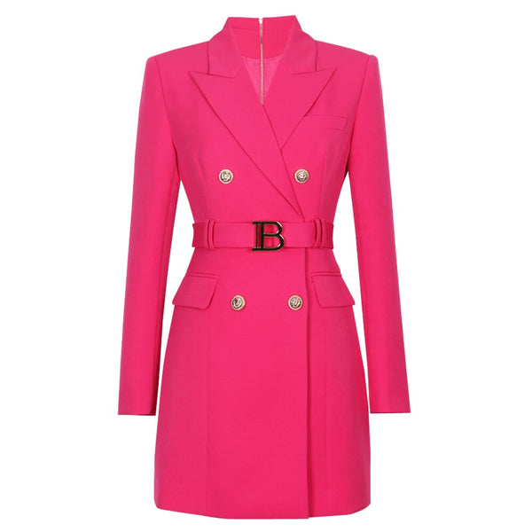2023 Autumn And Winter Slim Long-sleeved Temperament Commuter Suit Dress Celebrity Net Red Jacket Top Women's Blazer
