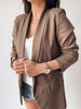 2023 Autumn Long-sleeved Blazers Coats Women's Solid Color Double-pocket Lapel Jacket Blazer Feminino