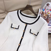 2023 Autumn Winter  Knitted Matching Skirt Two Piece Set