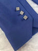 2023 Autumn Winter Rhinestones Buttons Blue Notched Single Button Long Sleeve Female Blazer Suit Coat