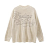 2023 Autumn Winter Women's Harajuku Sweater Casual Loose O-neck Print Basic Oversized Jumper Emo Hip Hop Vintage Knitted Jumpers