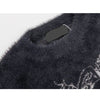 2023 Autumn Winter Women's Harajuku Sweater Casual Loose O-neck Print Basic Oversized Jumper Emo Hip Hop Vintage Knitted Jumpers