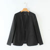 2023 Autumn Women Blazer Black Cape Suit Split Jacket Casual Sleeveless Double-breasted V Neck Female Coat Chic Top Za