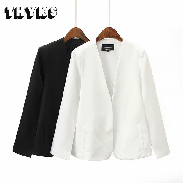 2023 Autumn Women Blazer Black Cape Suit Split Jacket Casual Sleeveless Double-breasted V Neck Female Coat Chic Top Za
