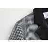 2023 Autumn Women Clothing Irregular Plaid Blazer With Belt  Patchwork Coat Streetwear Long Sleeve Female Suit Women Clothing