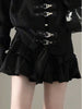 2023 Black Knitted Gothic Cardigan Women Cool Punk Loose Sweater 90s Grunge Jacket Casual All Match Harajuku Y2k Aesthetic Tops
