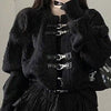 2023 Black Knitted Gothic Cardigan Women Cool Punk Loose Sweater 90s Grunge Jacket Casual All Match Harajuku Y2k Aesthetic Tops