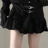 2023 Black Knitted Gothic Cardigan Women Cool Punk Loose Sweater 90s Grunge Jacket Casual All Match Harajuku Y2k Aesthetic Tops