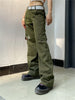 2023 Cyber Y2k Techwear Pants Hippie Cargo Trousers Big Pockets Army Print Denim Streetwear Grunge Vintage Jeans Gothic Korean
