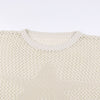 2023 Distressed Star Aesthetic Sweater Pullovers Oversized Loose Holes Knitted Jumper Smock Y2k Harajuku Streetwear 90s Sweater