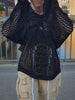 2023 Distressed Star Aesthetic Sweater Pullovers Oversized Loose Holes Knitted Jumper Smock Y2k Harajuku Streetwear 90s Sweater