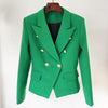 2023 Early Autumn European And American Stars Double Row Button Lion Metal Button Slim Women's Suit Small Coat
