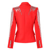 2023 Early Autumn European And American Design Sequins Beaded Heavy Industry Light  Women's Suit