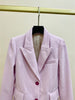 2023 Early Autumn Women's Suit Coats Long-sleeved Velvet Outerwear Simple OL Notched Blazer