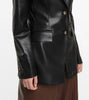 2023 Early Spring Eco-friendly Leather Women Suit Jacket Jacket