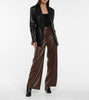 2023 Early Spring Eco-friendly Leather Women Suit Jacket Jacket