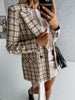2023 European and American Suit Plaid Jacket