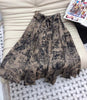 2023 Fall Collection Formal Elegant Style Printed 100% Cotton Mid Calf Skirt Suit